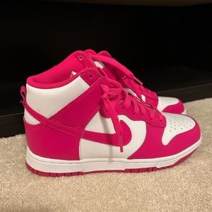 High top Nike Pink Dunks!